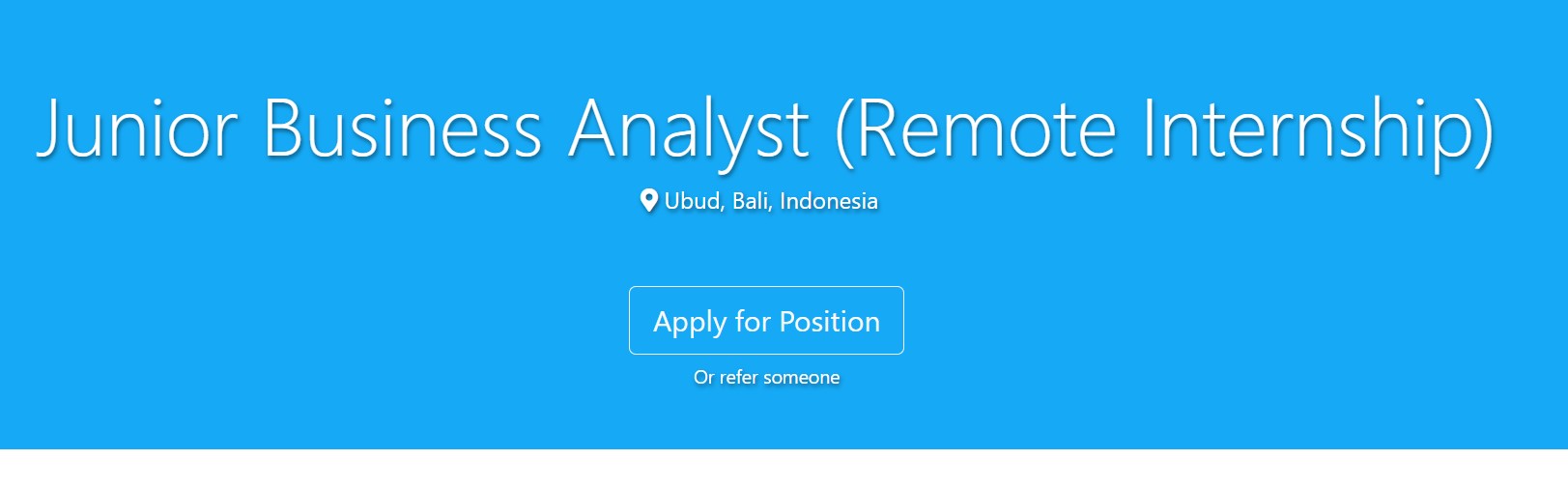 Loker Remote WFH Semua Jurusan Junior Business Analyst